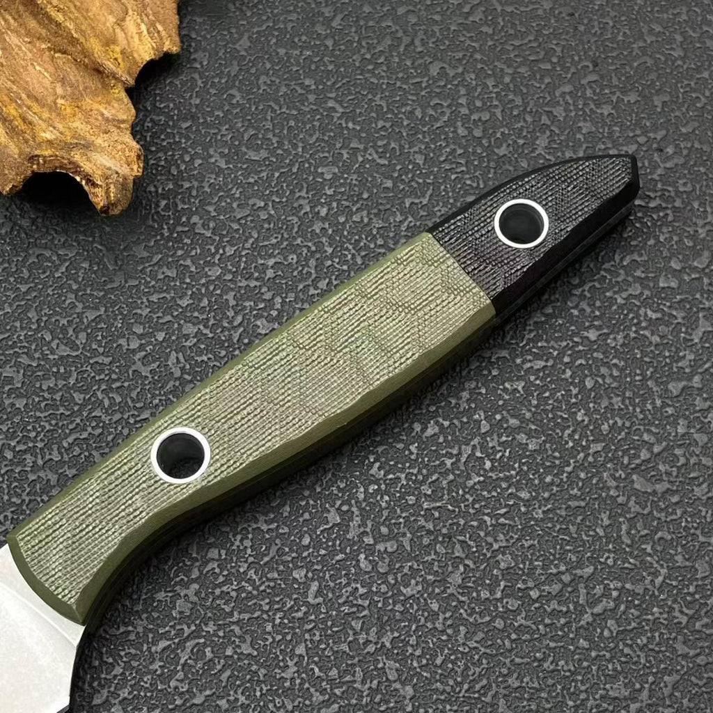 Premium Tactical Fixed Blade Knife - G10 Handle, 8Cr14MoV Steel4045