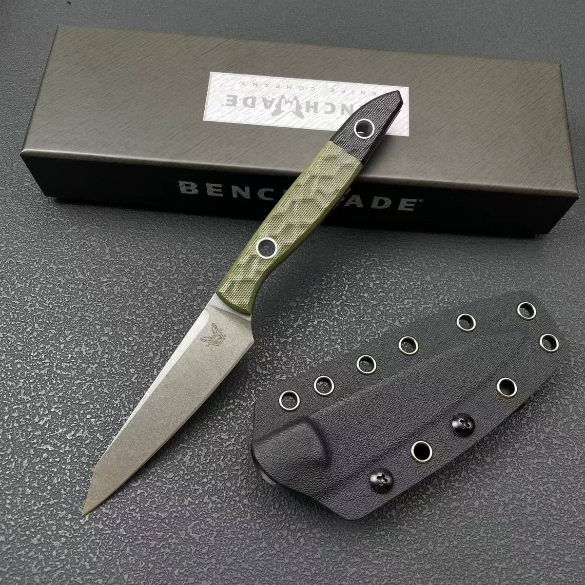 Premium Tactical Fixed Blade Knife - G10 Handle, 8Cr14MoV Steel4045