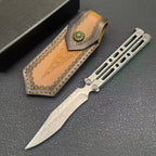 Premium Full Damascus Steel Folding Knife - 228-Layer