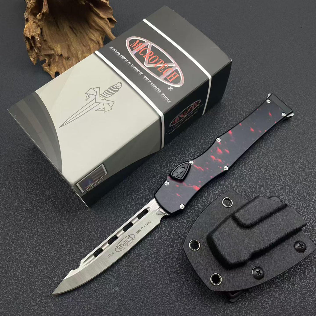 Halo VI Tactical Knife - 5Cr13 Steel Blade, Aluminum Alloy Handle (21cm)