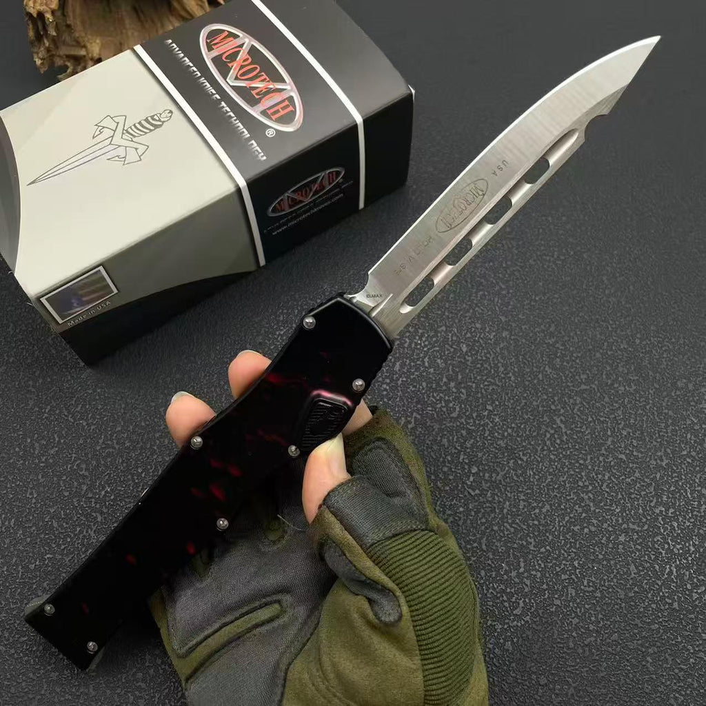Halo VI Tactical Knife - 5Cr13 Steel Blade, Aluminum Alloy Handle (21cm)