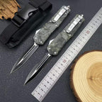 A07 Camo Tactical Knife - 8Cr14MoV Steel Blade, Camo Handle (23cm)