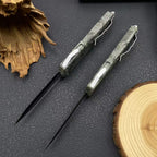 A07 Camo Tactical Knife - 8Cr14MoV Steel Blade, Camo Handle (23cm)