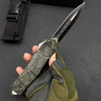 A07 Camo Tactical Knife - 8Cr14MoV Steel Blade, Camo Handle (23cm)