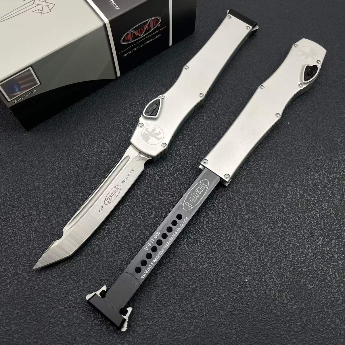 Halo VI Single-Action OTF Automatic Knife - ELMAX Blade, Aluminum Handle (26.8cm)