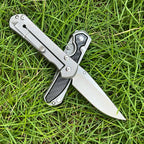 Damascus & VG10 Steel Folding Pocket Knife – Titanium & Carbon Fiber Handle