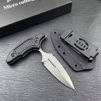 T-Handle Push Dagger Fixed Blade Knife – 8Cr13MoV Steel, Ergonomic ABS Grip