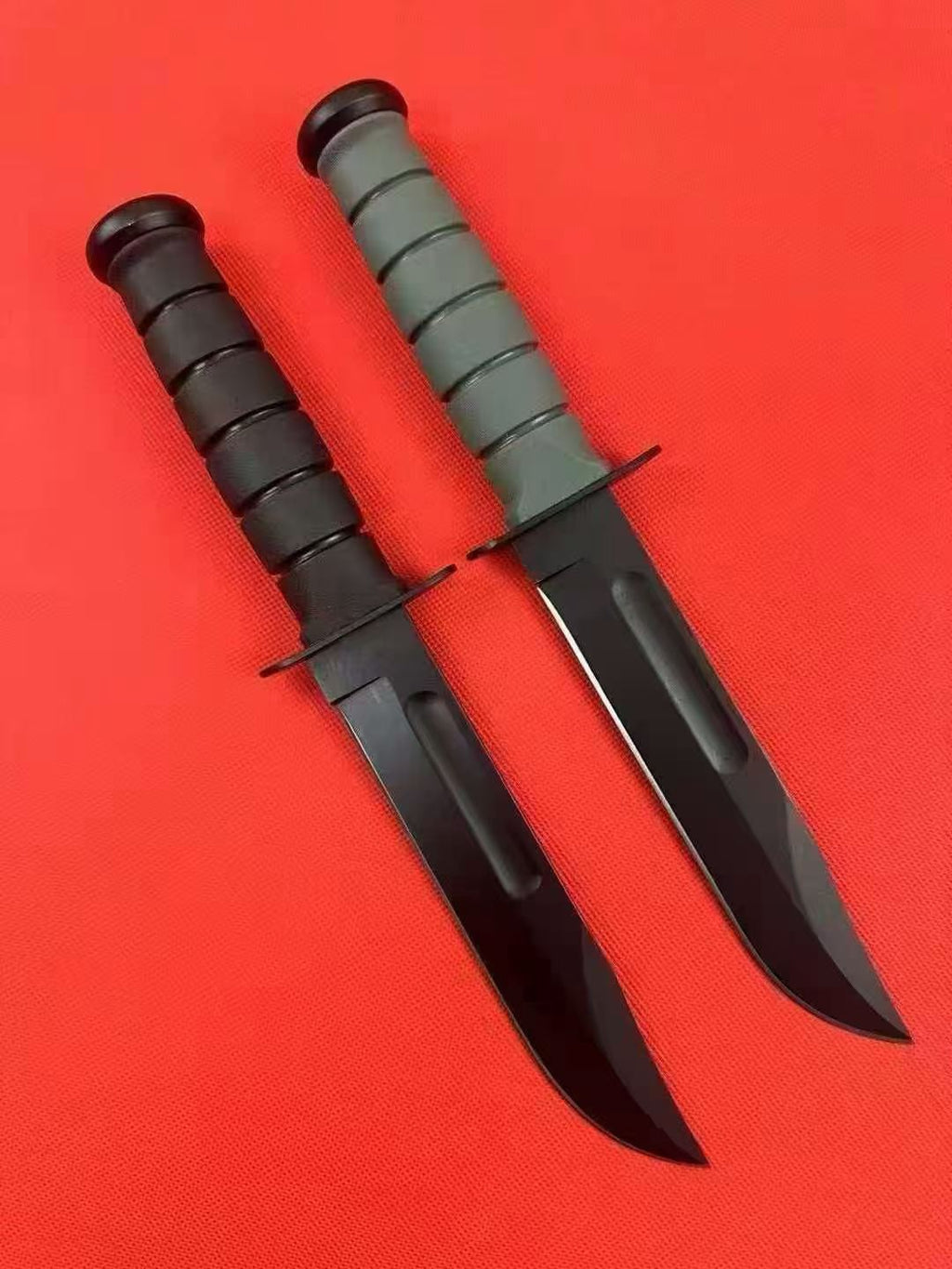 KA-BAR Fixed Blade Survival Knife – 1095 Cro-Van Carbon Steel, Zytel Handle