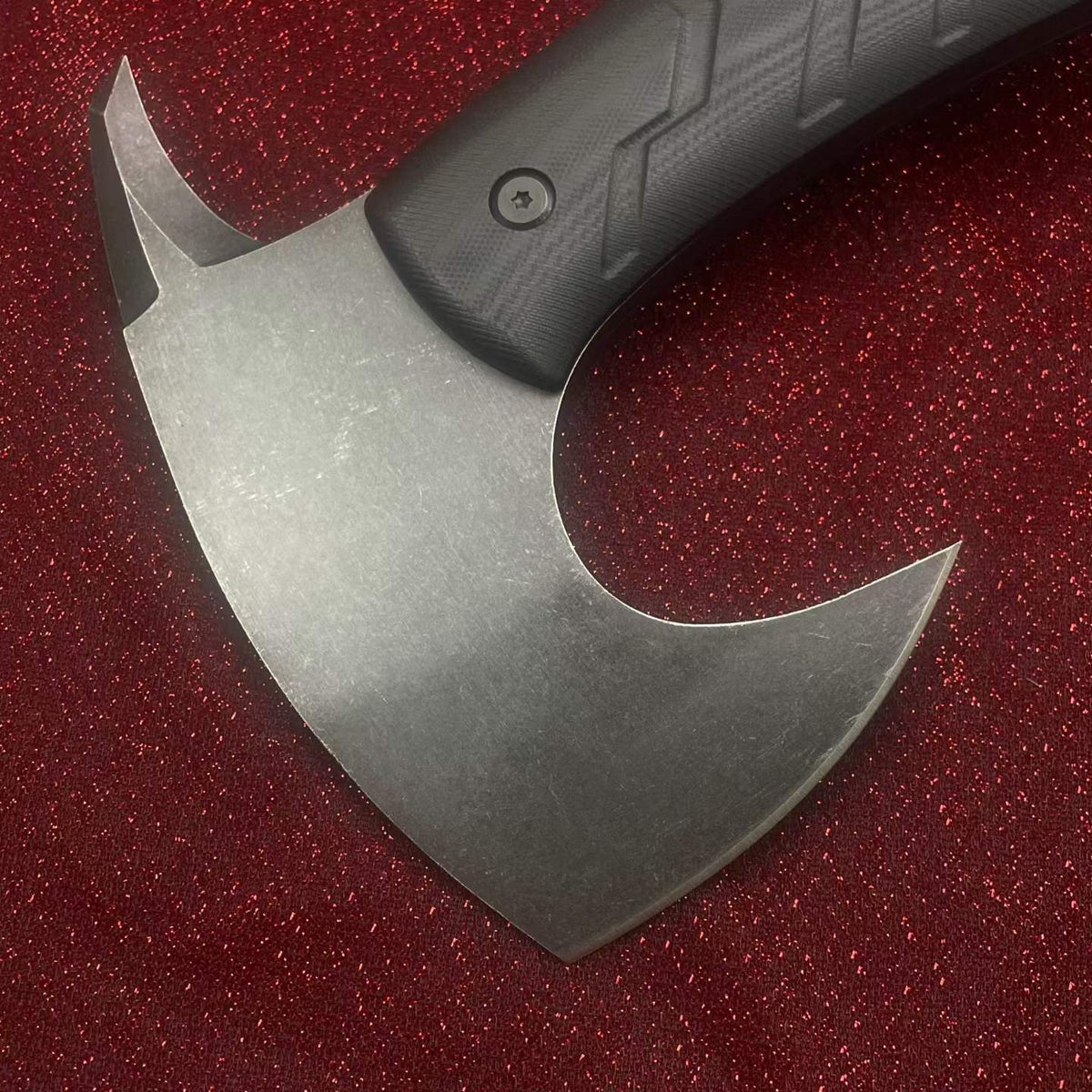 Heavy-Duty DC53 Steel Camping Axe – Full Tang Outdoor Survival Tomahawk with G10 Handle