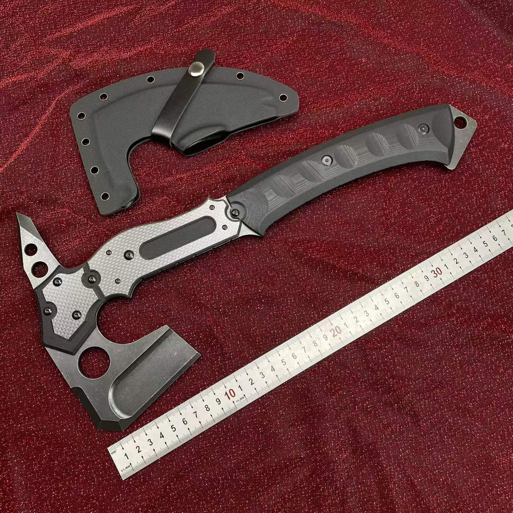Heavy-Duty DC53 Steel Survival Axe (408mm) – Full Tang Outdoor Camping Tomahawk