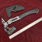 Heavy-Duty DC53 Steel Survival Axe (408mm) – Full Tang Outdoor Camping Tomahawk