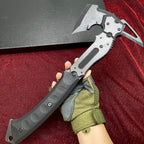 Heavy-Duty DC53 Steel Survival Axe (408mm) – Full Tang Outdoor Camping Tomahawk