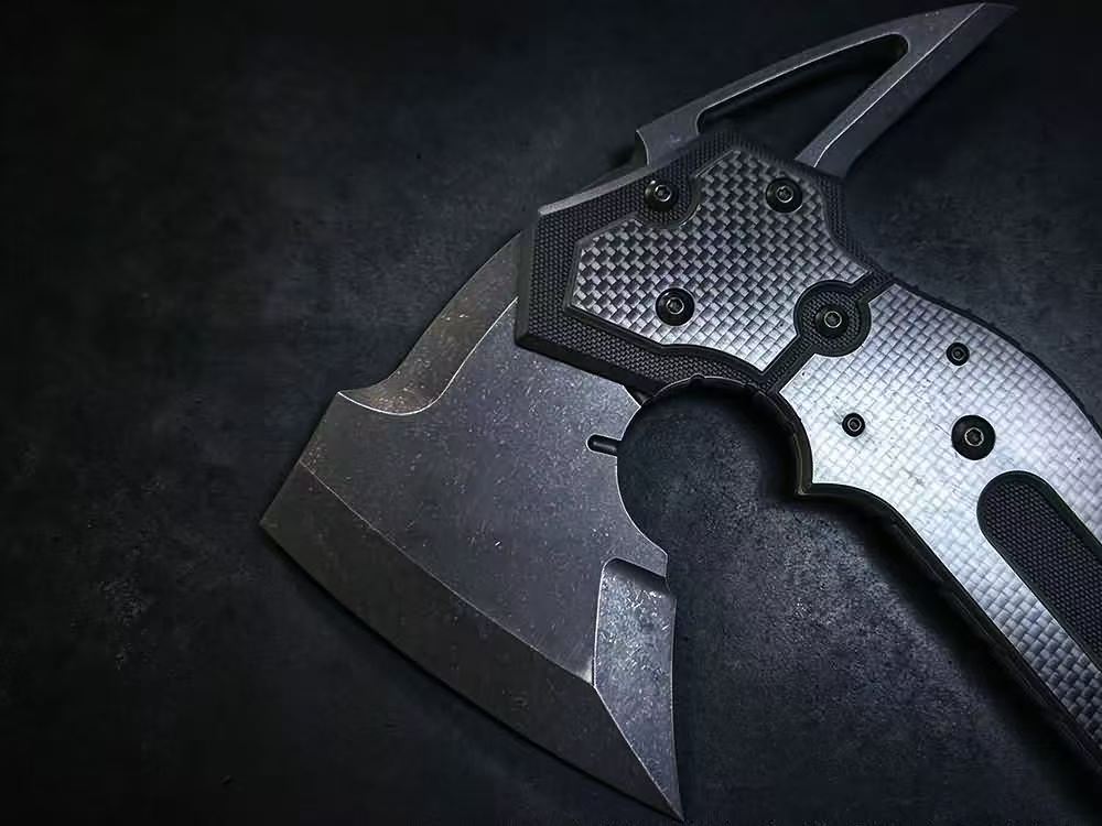 Heavy-Duty DC53 Steel Survival Axe (408mm) – Full Tang Outdoor Camping Tomahawk