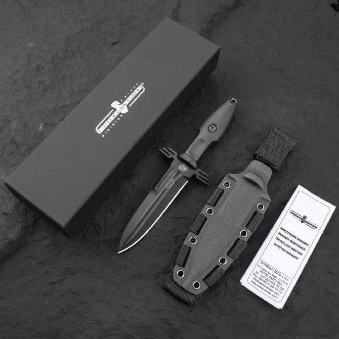 Extrema Ratio ERMES Black Fixed Blade Knife