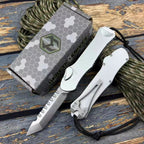 Hydra OTF Knife – M390 Steel, Aerospace Aluminum Handle, Button Lock with Safety