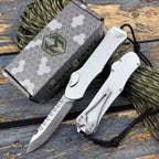 Hydra OTF Knife – M390 Steel, Aerospace Aluminum Handle, Button Lock with Safety