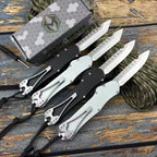 Hydra OTF Knife – M390 Steel, Aerospace Aluminum Handle, Button Lock with Safety