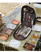 304 Stainless Steel Outdoor Cookware Set — 11-Piece Camping Kitchen Kit