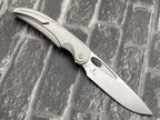 TwoSun TS455 Folding Knife – 14C28N Blade TC4 Titanium Handle