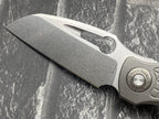 Twosun TS559 Titanium Folding Knife – 14C28N Stonewash Blade