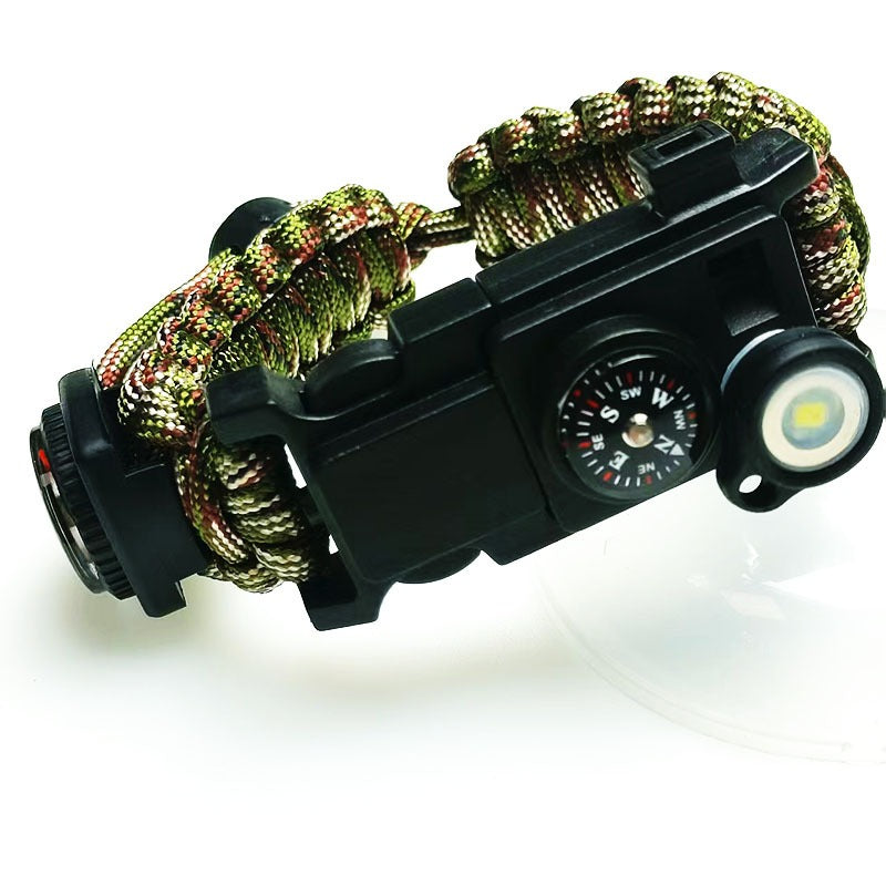 15-in-1 Outdoor Survival Paracord Bracelet