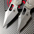 8.5'' New Stone Wash M390 Blade Full T4C Titanium Handle  Folding Tool VTF64