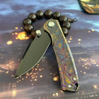 8.5'' New VG10 Blade Full T4C Titanium Handle  Camping  Folding Tool VTF63