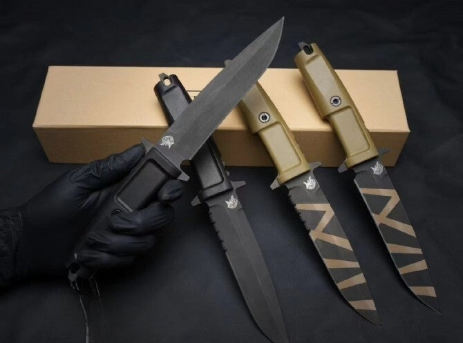 11'' New N690 Steel Blade FORPRENE Handle Camping Knife VTH96