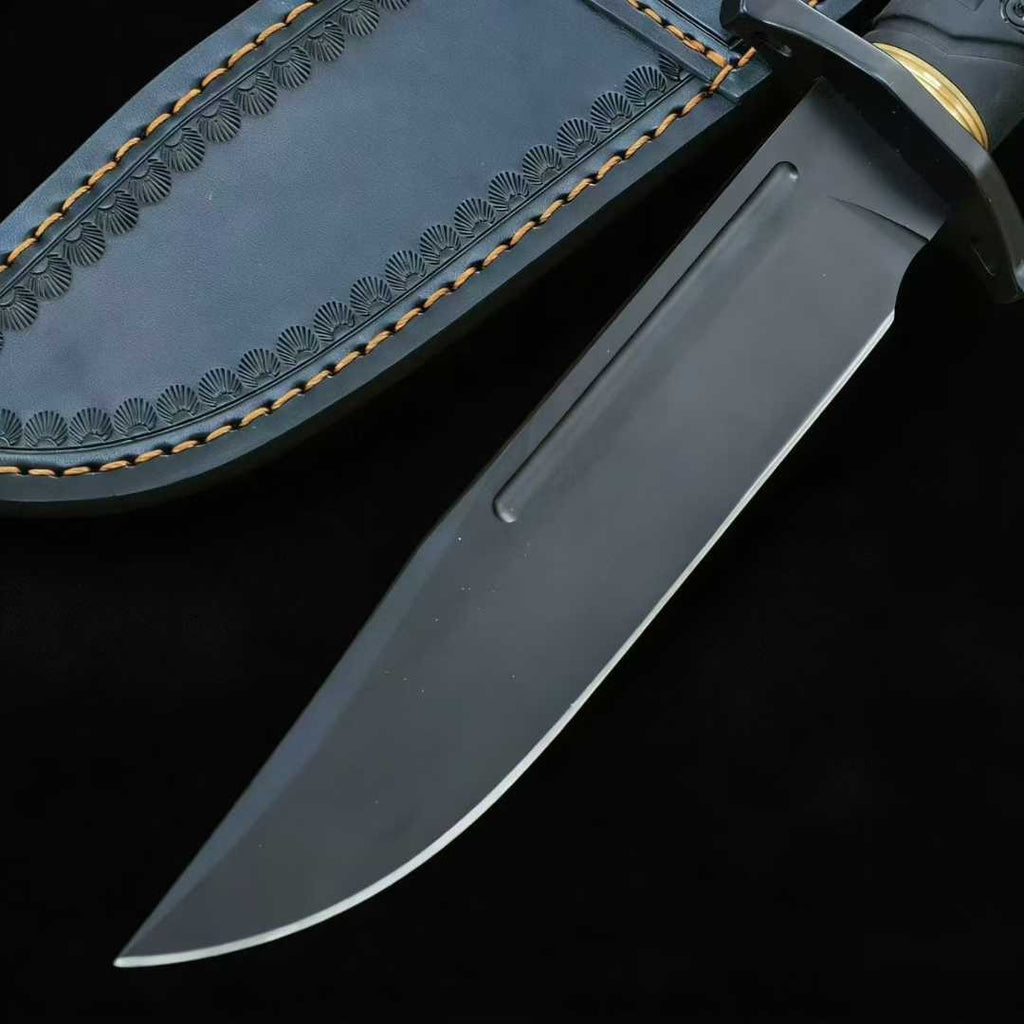 1095Cro-Van Fixed Blade Rubber handle Full Tang Collection Knife VTH184