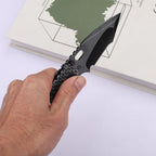 8'' New Mirror Light D2 Blade Full Full T4C Titanium Handle  Folding Camping Tool DF174