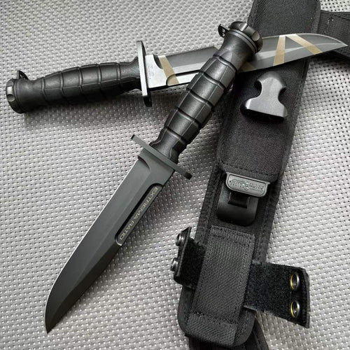 12'' New CNC N690 Steels Blade Nylon Handle Camping Knife VTH36