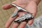 New Mini  Damascus Blade Necklace Survival Hunting EDC Tool VTH28M