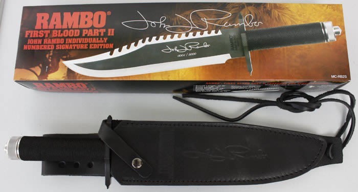 New Rambo 1/2 Hand Signed Version Camping Knife VTH38