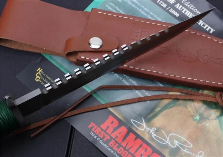 New Rambo 1/2 Hand Signed Version Camping Knife VTH38