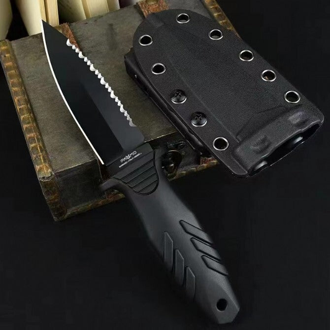 8'' New Double Edge N690Co Blade Fiberglass Handle Dagger Hunting Knife VTH647S