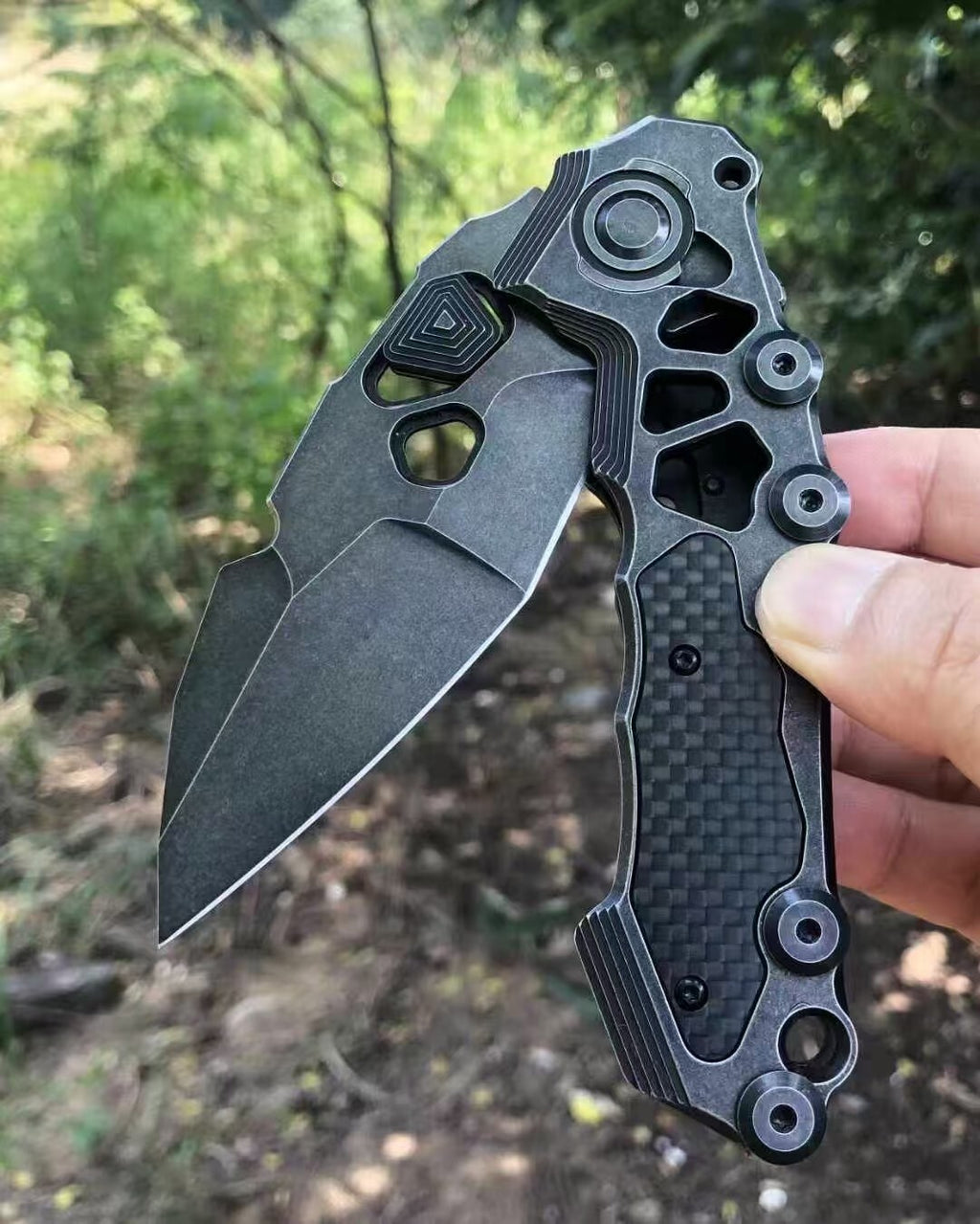 9'' New D2 Blade Steel Handle Camping Folding Knife DF29