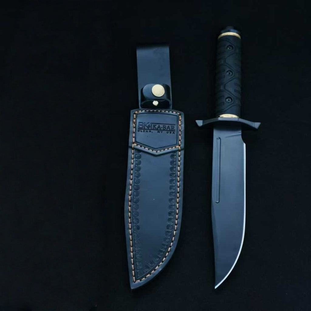 1095Cro-Van Fixed Blade Rubber handle Full Tang Collection Knife VTH184