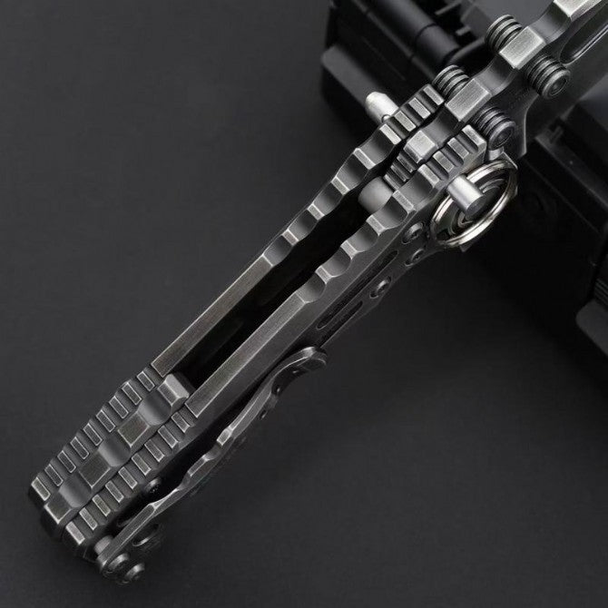 9" New CNC Large Z-Wear Steel Blade T4C Handle Folding Knife VTF101