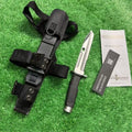 New N690 Steel Fixed Blade FORPRENE Handle Collection CampingKnifeVTH15B