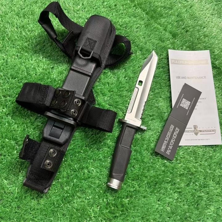 New N690 Steel Fixed Blade FORPRENE Handle Collection CampingKnifeVTH15B