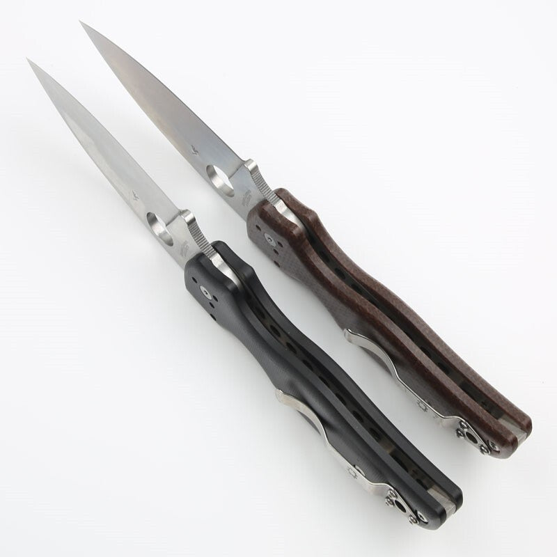 New S30V Blade Carbon Fiber Handle Lock Back Camping Folding Pocket Knife TF229