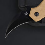 7''New Fast Opening N690 Blade Fiberglass Handle Folding Karambit Claw Tool C08