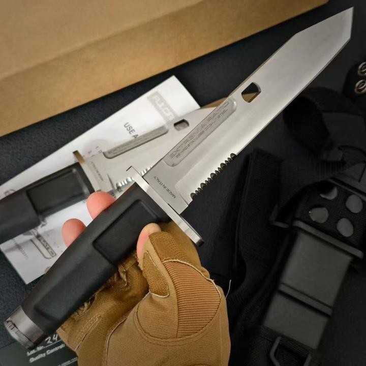 New N690 Steel Fixed Blade FORPRENE Handle Collection CampingKnifeVTH15B