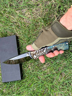 7'' New Folding Tool M390 Blade Full T4C Titanium Handle e Camping Tool VTF95B