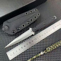 8'' New Double Edge M390 Blade G10 Handle Tactics Dagger Hunting Knife VTH44