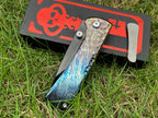 7'' New Folding Tool M390 Blade Full T4C Titanium Handle e Camping Tool VTF95B