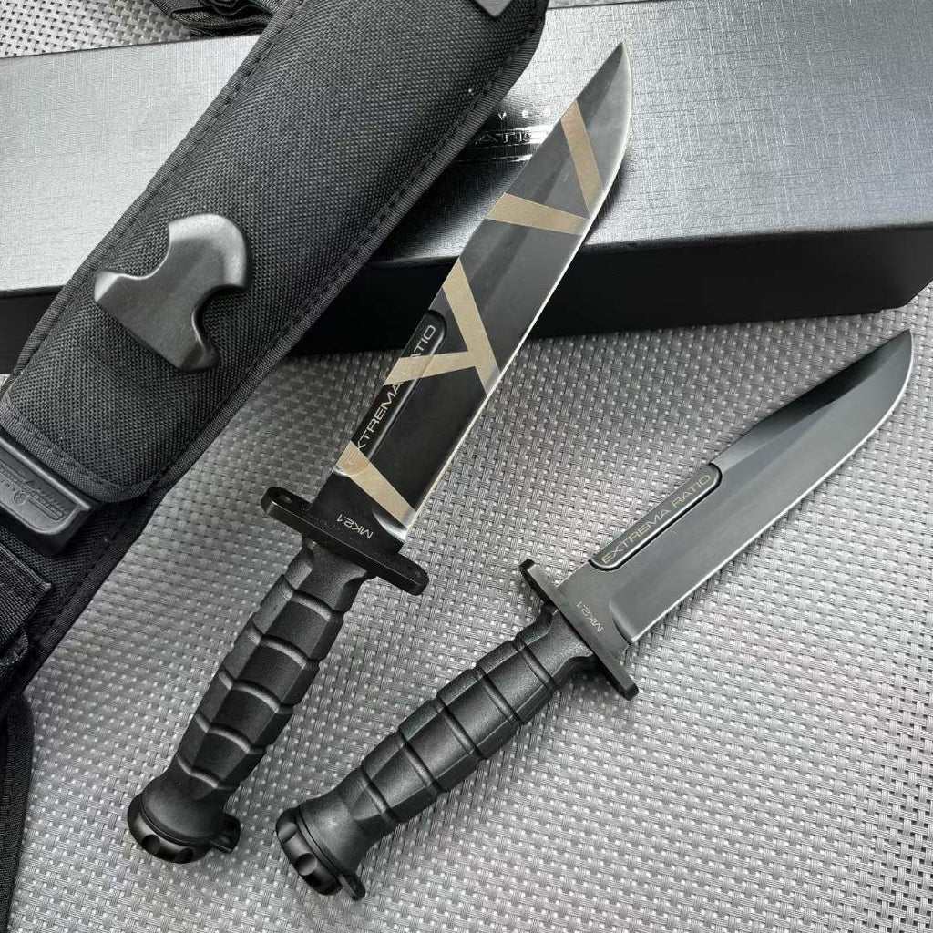 12'' New CNC N690 Steels Blade Nylon Handle Camping Knife VTH36