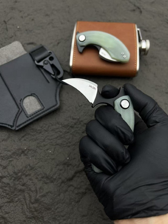 3'' New Mini 14C28N Steel Blade G10 Handle OutdoorEDCPocket Folding Knife VTF33