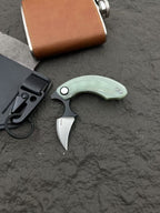 3'' New Mini 14C28N Steel Blade G10 Handle OutdoorEDCPocket Folding Tool VTF33