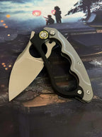New Manual Folding Tool D2 Steel Blade T4C Alloy + G10 Handle PocketTool